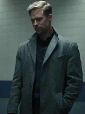 David ODonnell Reacher S02 Wool Grey Coat
