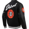 Detroit Pistons 2025 Latterman Jacket Back