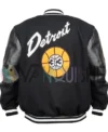 Detroit Pistons 2025 Latterman Jacket back