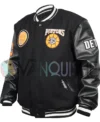 Detroit Pistons 2025 Latterman Jacket left