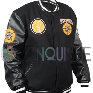 Detroit Pistons 2025 Latterman Jacket right