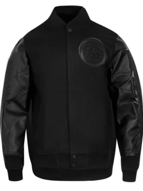 Detroit Pistons Leather Bomber Jacket