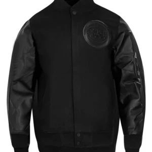 Detroit Pistons Leather Bomber Jacket
