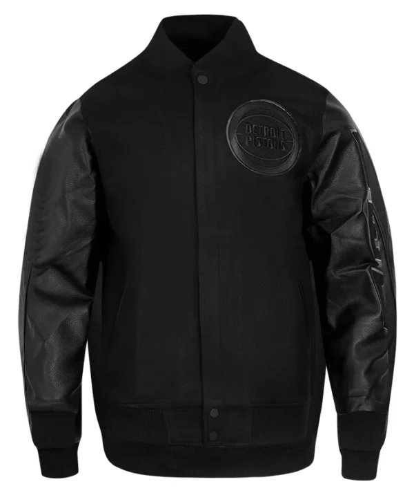 Detroit Pistons Leather Bomber Jacket