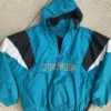 Detroit Pistons Starter Blue Bomber Hooded Jacket