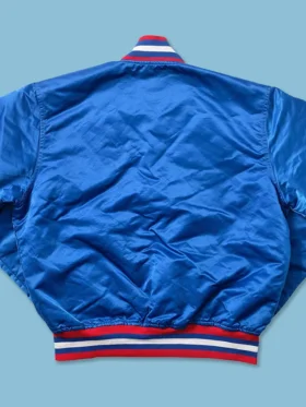 Detroit Pistons Starter Jacket 90s Bomber Full Snap Back