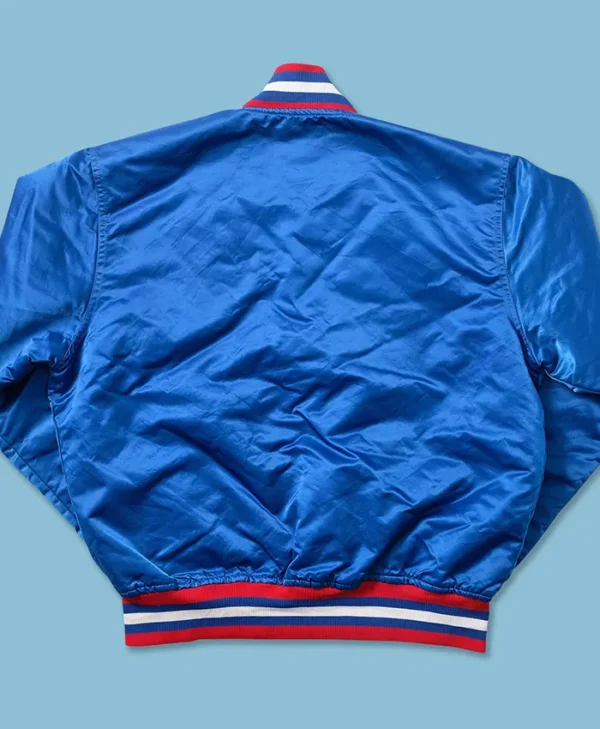 Detroit Pistons Starter Jacket 90s Bomber Full Snap Back