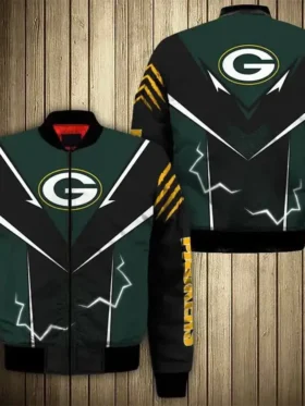 Devyn Green Bay Packers Full Zip Bomber Jacket