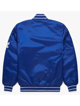 Donato LA Dodgers Satin Blue Varsity Jacket Back