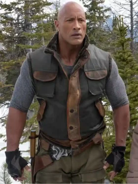 Dwayne Johnson Jumanji The Next Level Leather Vest