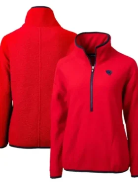 Ebert Jacksonville Jaguars Red Sherpa Pullover Jacket