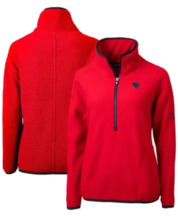 Ebert Jacksonville Jaguars Red Sherpa Pullover Jacket
