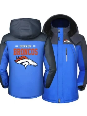 Elinore Reichel Denver Broncos Blue Hooded Jacket