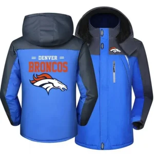 Elinore Reichel Denver Broncos Blue Hooded Jacket