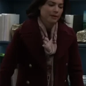 Elizabeth Webber General Hospital Maroon Peacoat