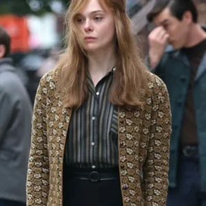 Elle Fanning A Complete Unknown Printed Jacket