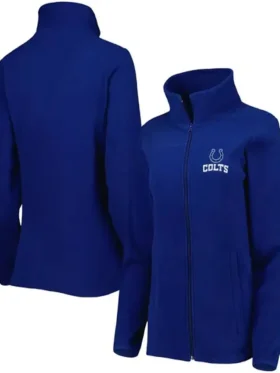Elwin Roob Indianapolis Colts Full Zip Blue Track Jacket