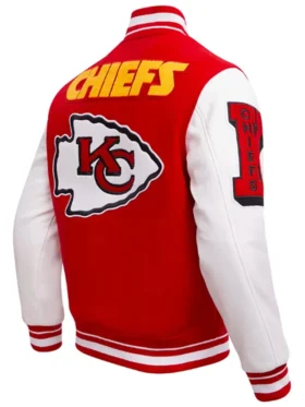 Elwyn Hane Kansas City Chiefs Red Varsity Jacket left