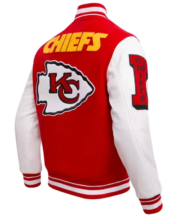 Elwyn Hane Kansas City Chiefs Red Varsity Jacket left