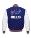 Eoghan Buffalo Bills Blue Wool Varsity Jacket Back