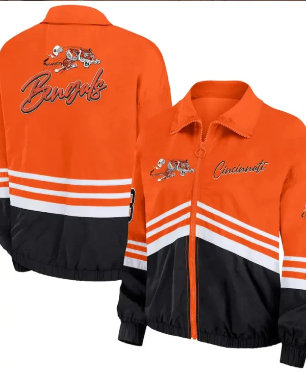 Erin Andrews Cincinnati Bengals Team Zip Jacket