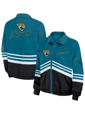 Erin Andrews Jacksonville Jaguars Blue And Black Jacket