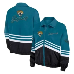 Erin Andrews Jacksonville Jaguars Blue And Black Jacket