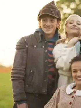 Ethan Slater Wicked Black Leather Jacket