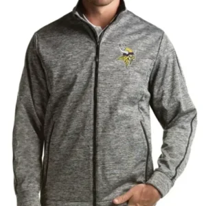 Feeney Minnesota Vikings Grey Zip Track Jacket