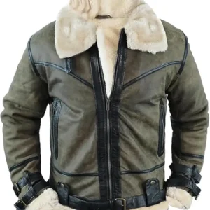 Felix Mens Real Sheepskin Leather Fur Shearling Jacket