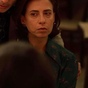 Fernanda Torres Im Still Here Green Printed Shirt For Sale