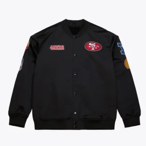 Fernandez San Francisco 49ers Black Varsity Jacket