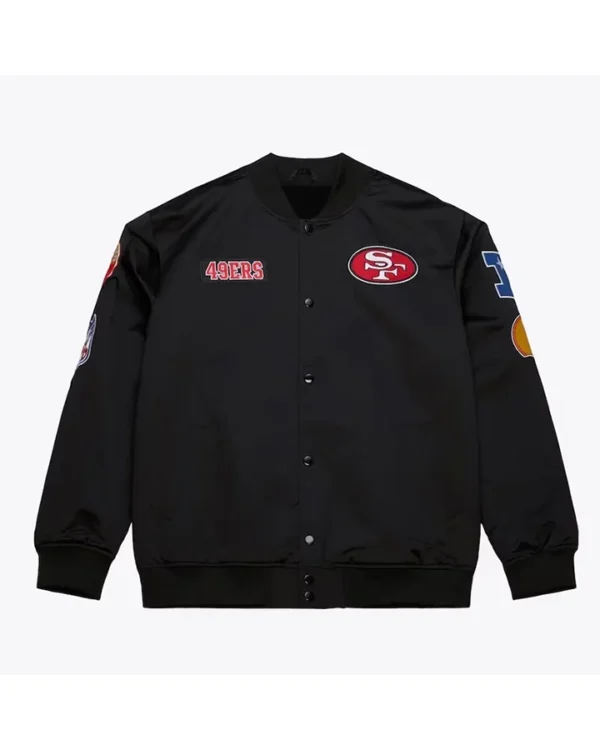 Fernandez San Francisco 49ers Black Varsity Jacket