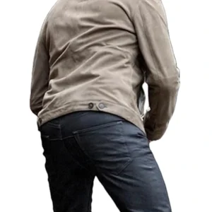 Fleming Mens Cotton Grey Jacket Back