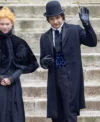 Frank Dillane The Essex Serpent Navy Blue Wool Coat 