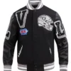 Freddy Las Vegas Raiders Mash Up Wool Varsity Jacket