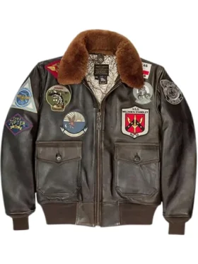 G 1 Aviator Men Leather Flight Jacket