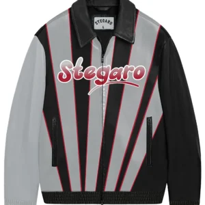 Gangster Stegaro Grey and Black Jacket