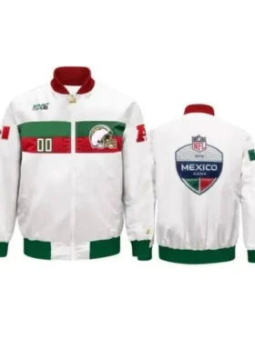 Garnett NFL Los Angeles Chargers White Bomber Jacket