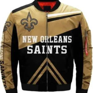 Geo Klein New Orleans Saints Team Bomber Jacket