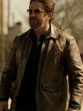 Gerard Butler Den Of Thieves 2 Pantera Brown Jacket
