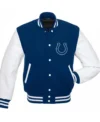 Gislason Indianapolis Colts Blue and White Letterman Jacket