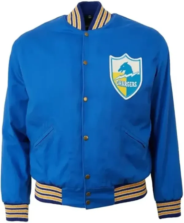Gleichner Los Angeles Chargers Blue Varsity Jacket