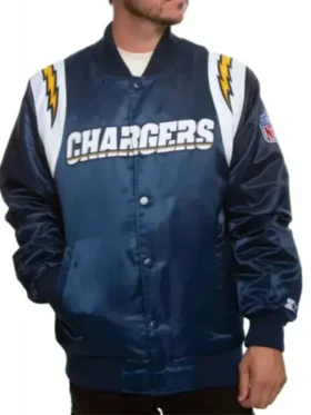 Halvorson Los Angeles Chargers Blue Varsity Jacket