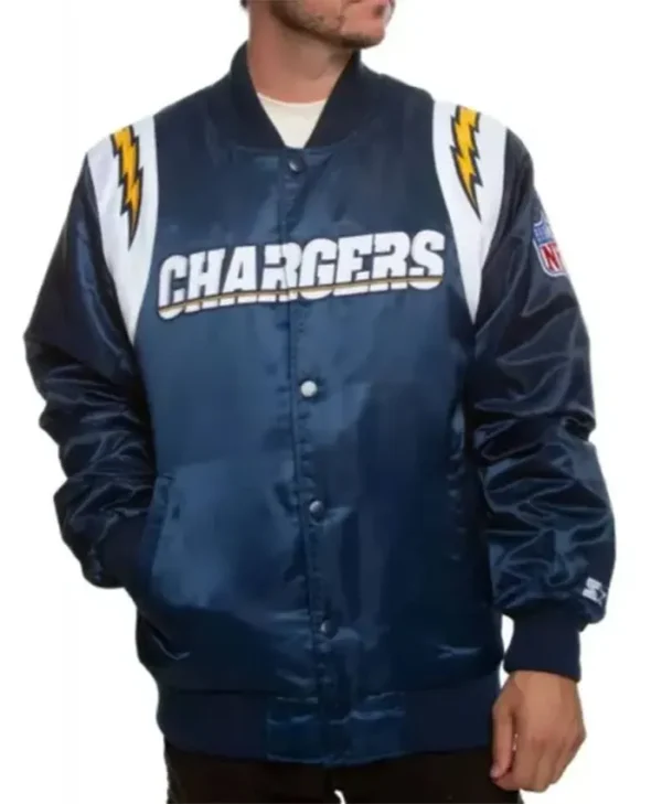 Halvorson Los Angeles Chargers Blue Varsity Jacket