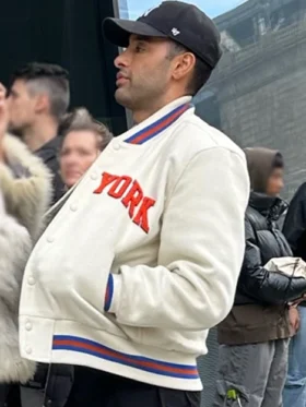 Hamid Antonio Castro Lake George White Varsity Jacket For Sale