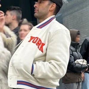 Hamid Antonio Castro Lake George White Varsity Jacket For Sale