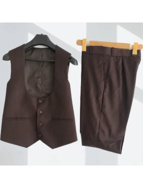 Harriett Brown Cotton Mens Suit