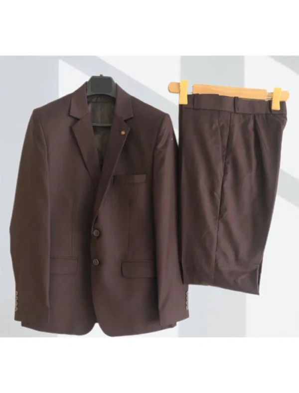 Harriett Brown Cotton Mens Suit Front