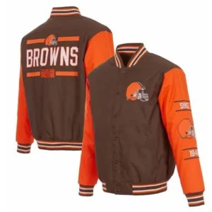 Hartmann Cleveland Browns NFL Full Snap Varsity Jacket